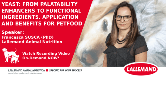 Yeast: from palatability enhancers to functional ingredients. Application and benefits for petfood
